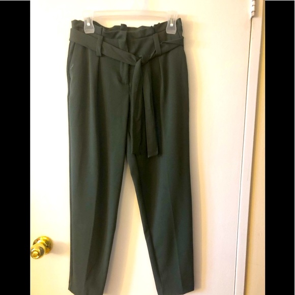 Ankle-length Paper Bag Pants - Picture 3 of 6